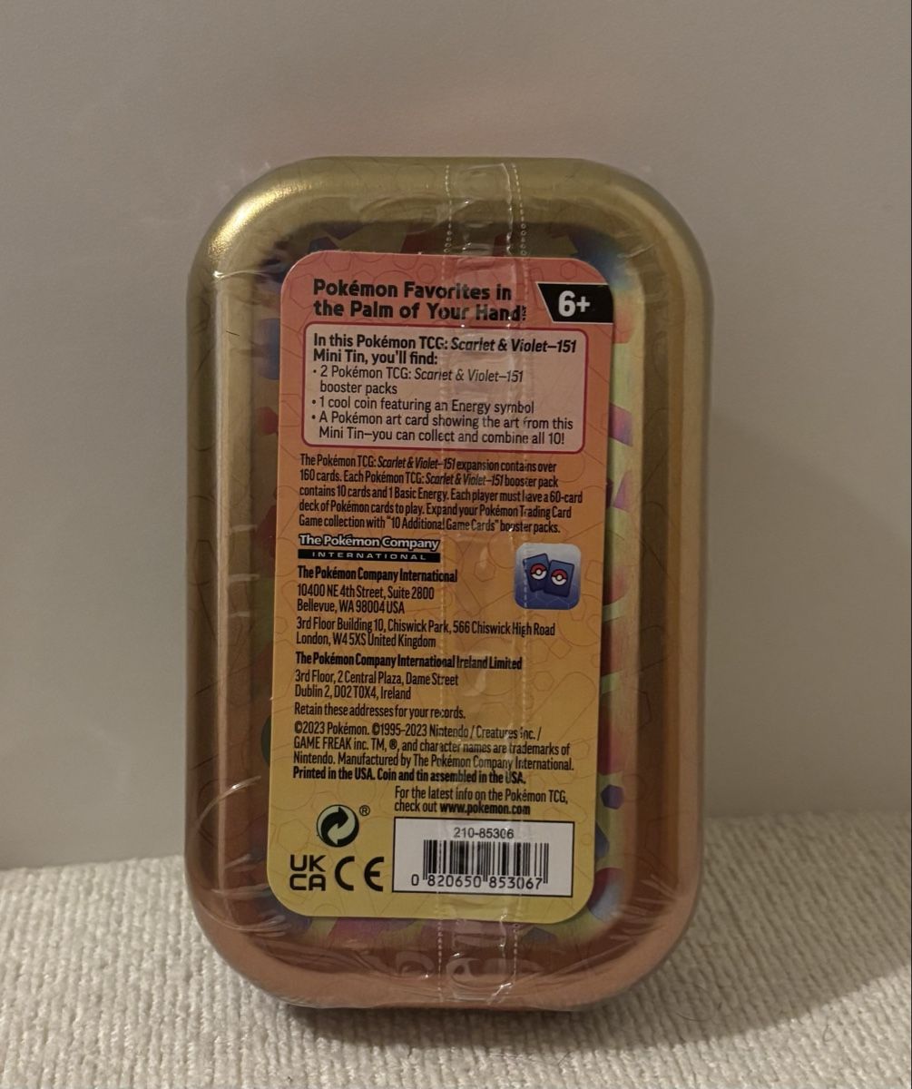 Pokémon Carte collezionabili: Pokémon 151 mini tin  Dragonite sealed – Nuovo e nell'imballaggio originale da Grand-Lancy venduto da Mario64 1
