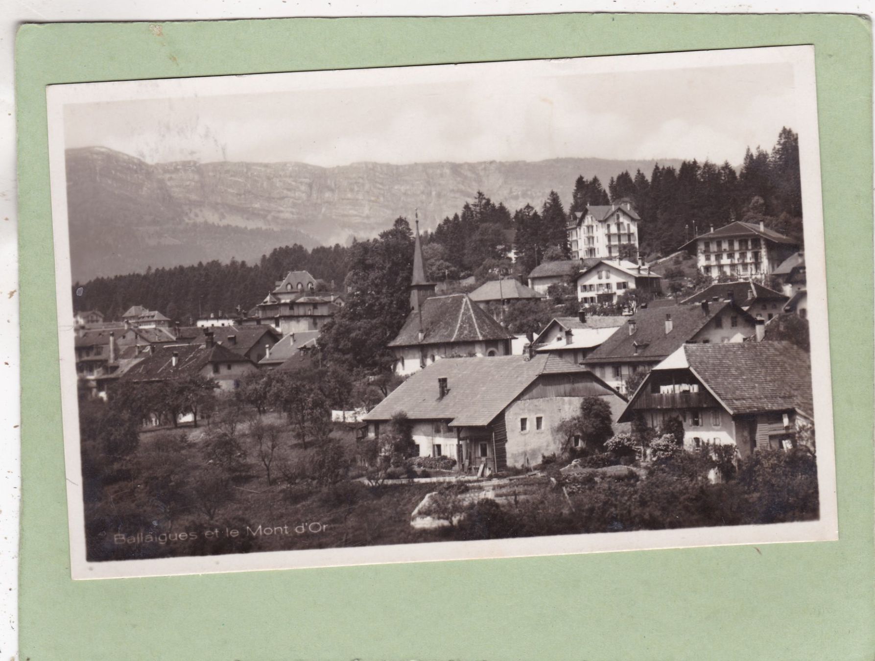Cartoline postali: Ballaigues et le Mont d' Or 1931 – Usato da Herisau venduto da Lisegrat2008