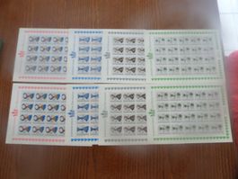 2 SERIEN  Bögen 8 St. K, Nr 400- 403 Lichtenstein Wappen **