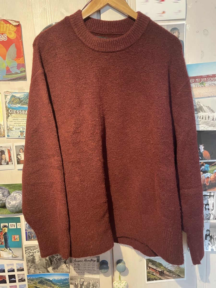 Stradivarius Pullover & Sweatshirts: Strickpullover, bordeaux – Neu (gemäss Beschreibung) aus Turgi von eiiinalem