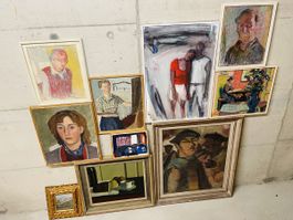 Gemischte Sammlung von Gemälden, diverse Sujets. Für Sammler