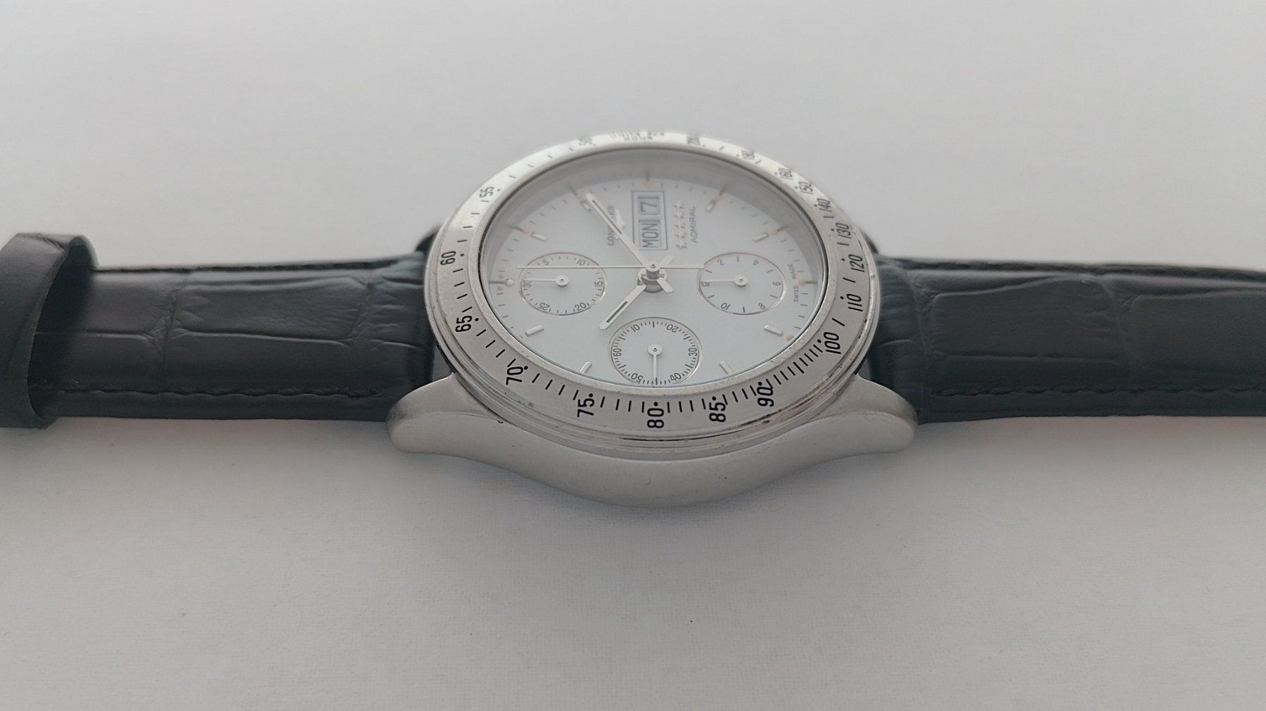 Longines Orologi: Longines Admiral 5-Star Chronograph Automatic (Ref L3.603.4) – Usato da Basel venduto da Givens_Watches 2