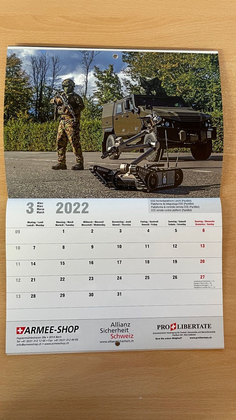 Calendriers: Schweizer Armeekalender 2022 – Neuf (Voir description) à Glattfelden par cybermaxx 2