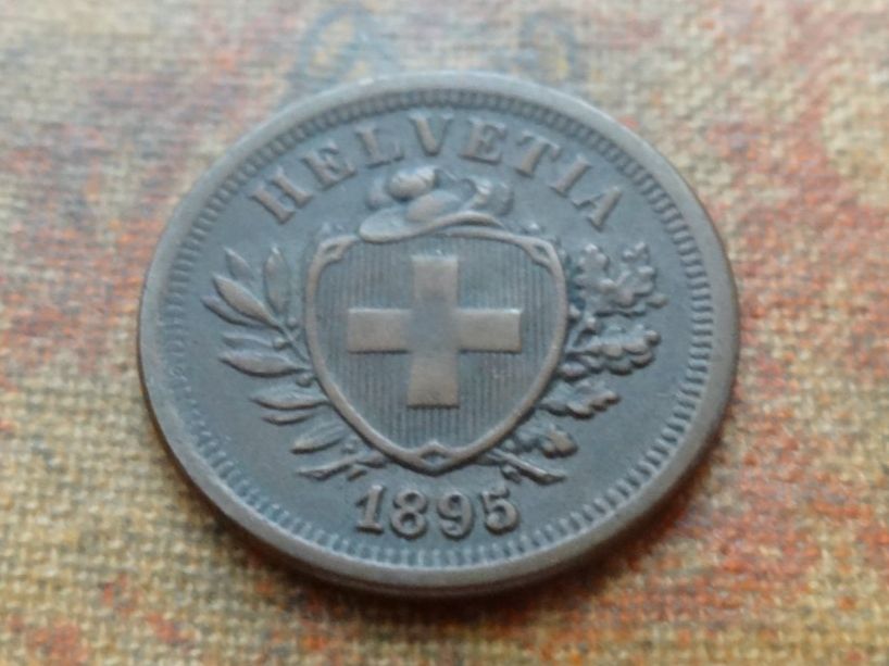 Tutti le monete: 1 Rp. 1895  (B) – Usato da Romanel-sur-Lausanne venduto da Swift13