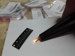 LED SMD 0402, gelb 10Stk
