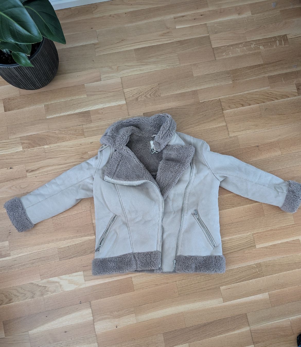 H&M Giacche: Winter Jacke Beige mit Teddyfutter – Usato da Wallisellen venduto da sca97 1