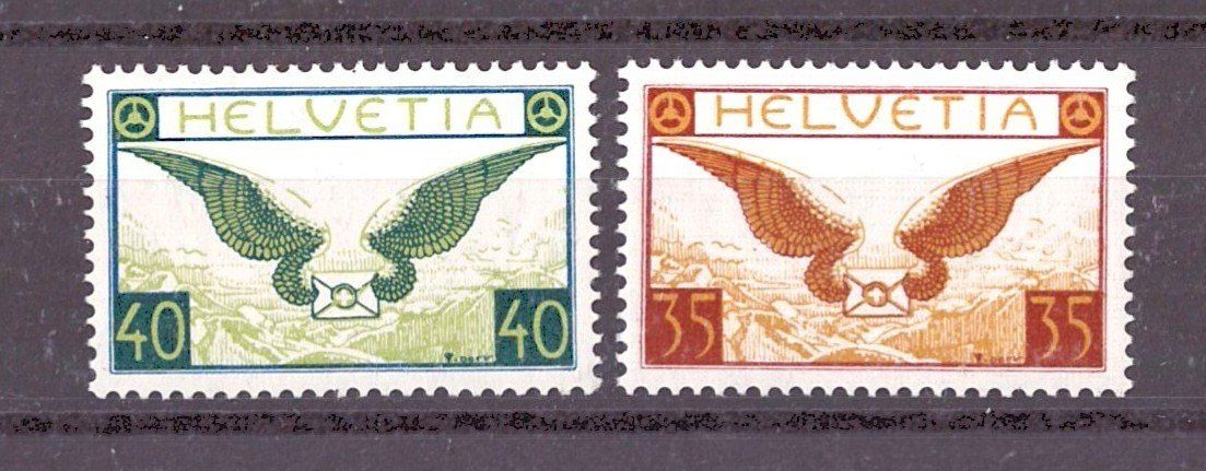 Alle Briefmarken: # 83 --- FLUGPOST GERIFFELTES  PAPIER POSTFRISCH – Neu (gemäss Beschreibung) aus Dübendorf von Piero2