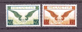 # 83 --- FLUGPOST GERIFFELTES  PAPIER POSTFRISCH