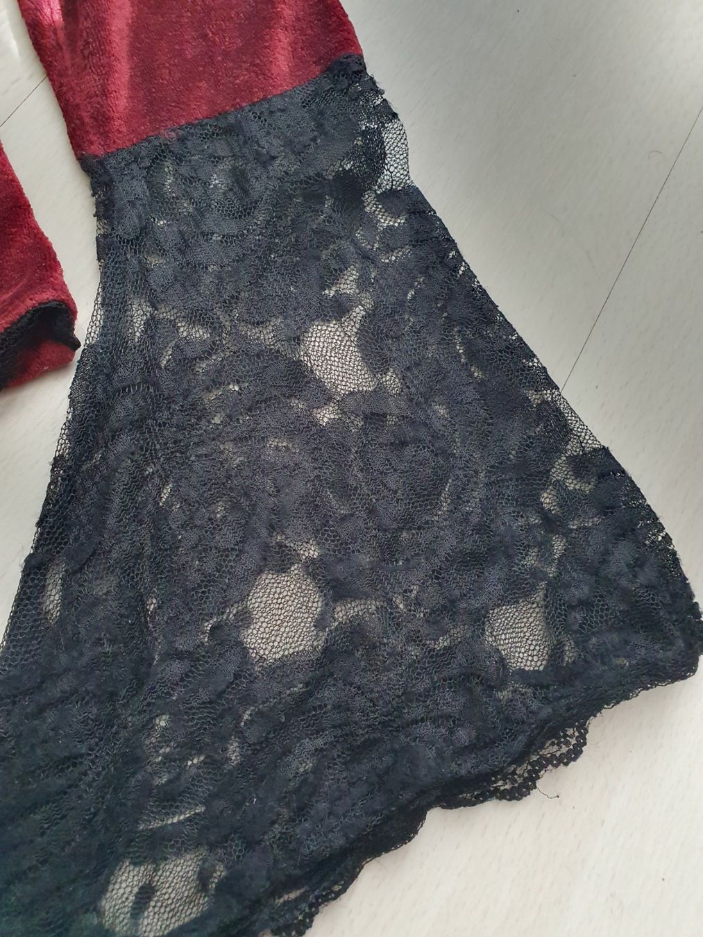 Camicette: Gothic Samtbluse Gr S "BARES" – Usato da Münsingen venduto da BlackTears-3 8