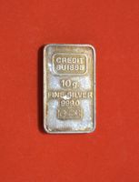 Silberbarren 10 Gramm Credit Suisse