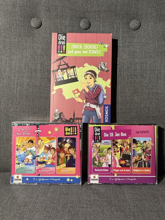 Die drei !!! Set / CDs und Buch (Gebraucht) in Rümlang für CHF 9 – mit ...