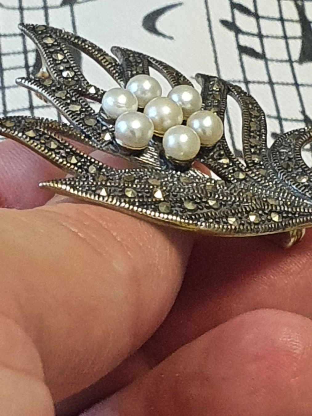 Broschen & Nadeln: Vintage Designer Brosche besetzt mit un- – Gebraucht aus Wohlen AG von palmsprings 8