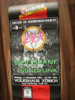 SLAYER - Konzert Plakat - VOLKSHAUS ZÜRICH 1991
