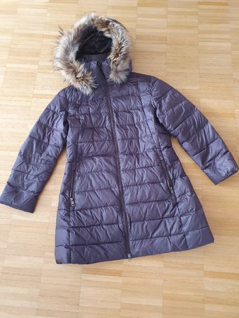 Warm Daunenmantel mit Kapuze, Grösse 38 Top