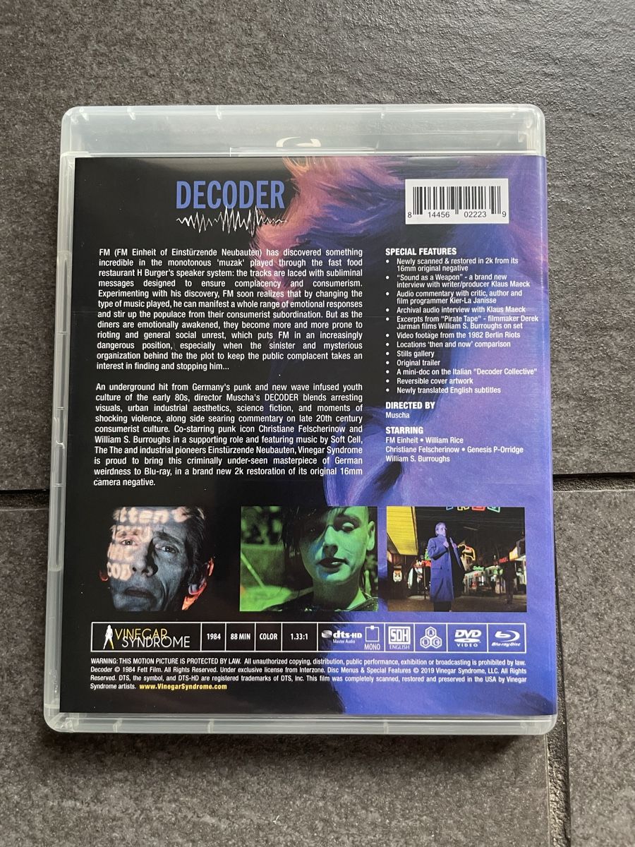 Tutti i DVDs: Decoder Blu-ray Vinegar Syndrome – Usato da Zürich venduto da cENS0R 3