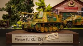 Modellino Wespe Sd.Kfz. 124 kit pronto