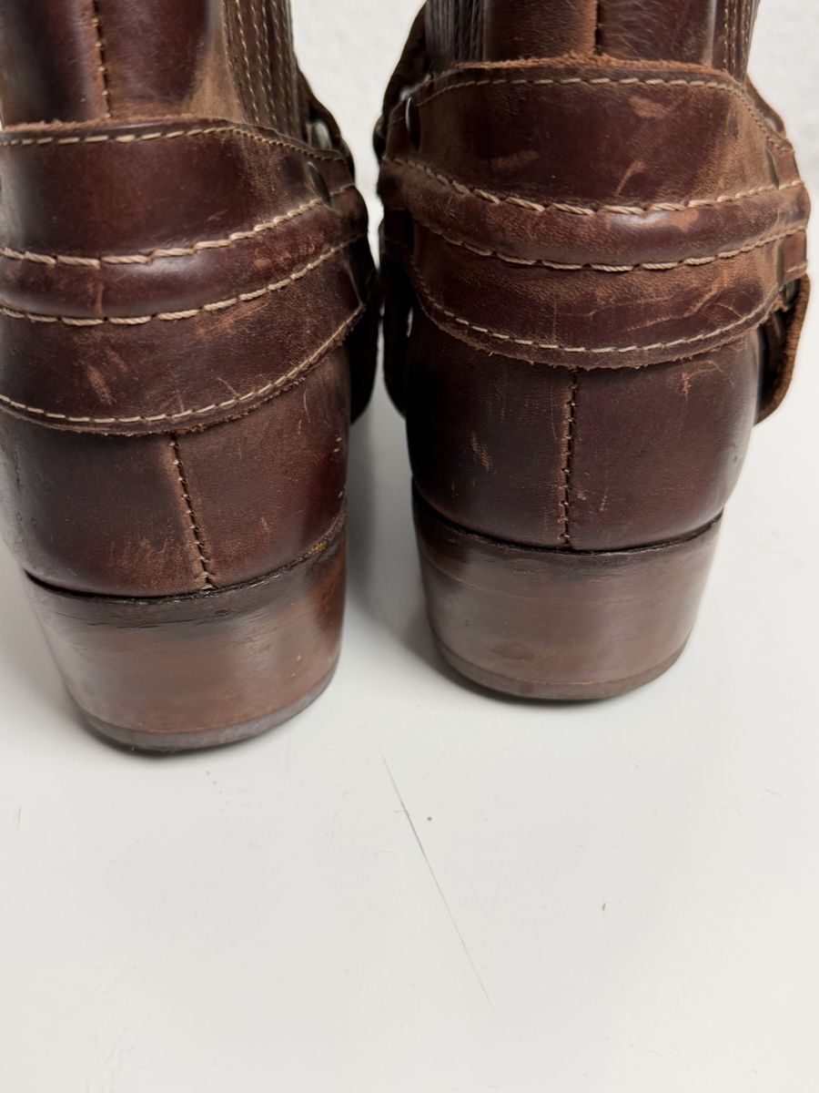 Scarpe da donna: Hardwork Authentic Leather Boots Brown Size 39 Made in Italy – Usato da Knonau venduto da Grapesvintage 5