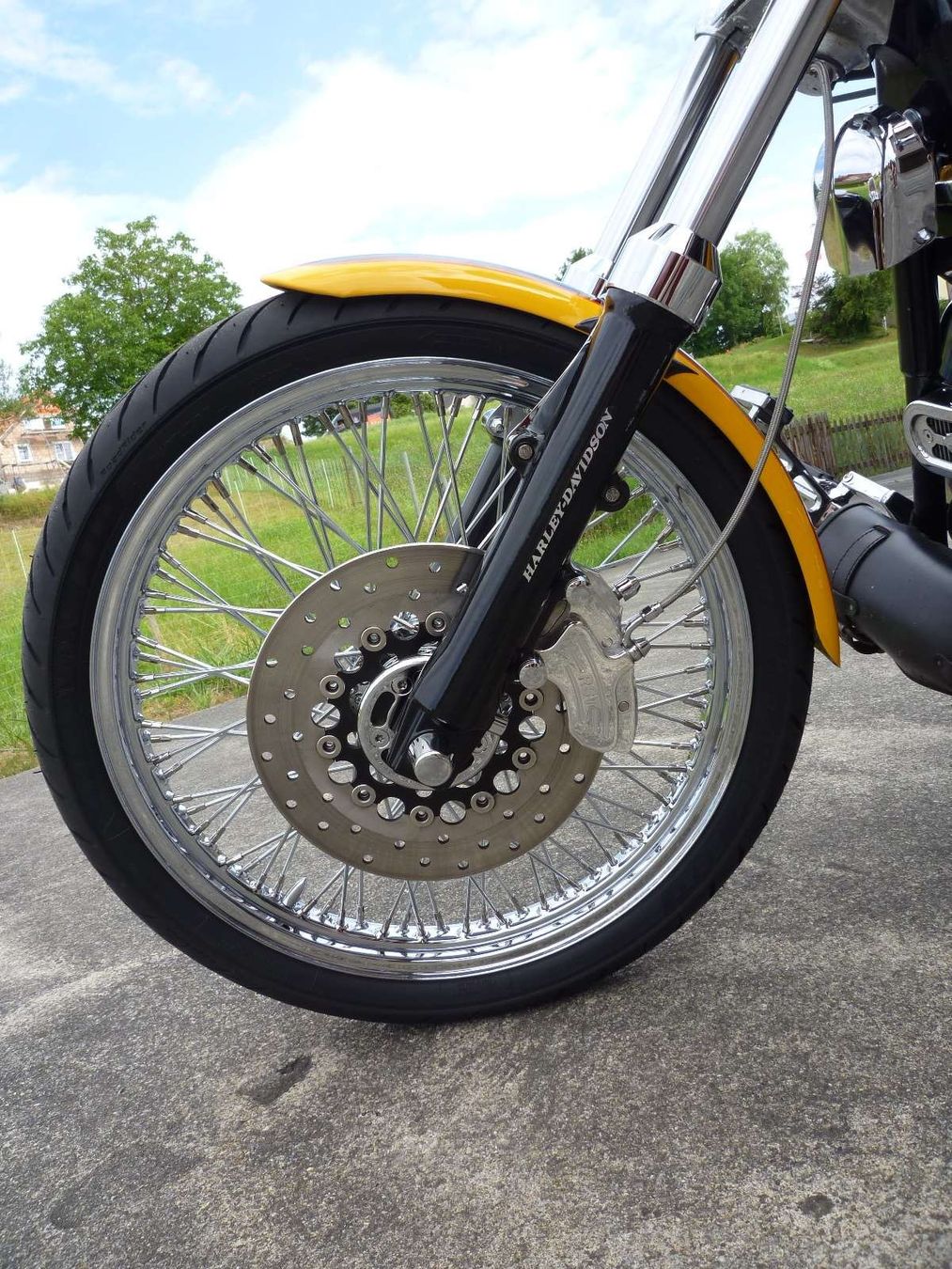 Harley-Davidson Chopper: Gepflegte Wide Glide sucht ein neues Zuhause – Usato da Hefenhofen venduto da Tino2803 4