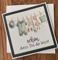 Geburtskarte, zur Geburt, Glückwunschkarte,