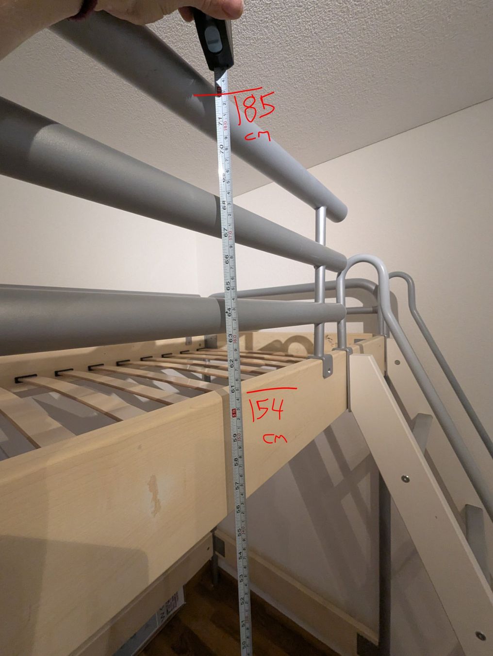 Hasena Letti: Hasena Hochbett - Loft bed, Metal frame – Usato da Zug venduto da pol_by8p 4