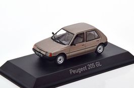 Peugeot 205 GL 5-Türer Phase I 1983-1990 braun met.     1:43