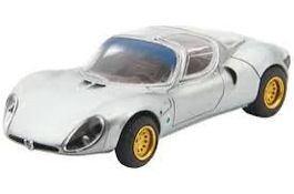 ALFA ROMEO 33 COUPÉ STRADALE GRAU 1967 1:64 LAUDORACING