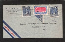 Flugbrief : Guatemala - Washington DC , gel. 1942