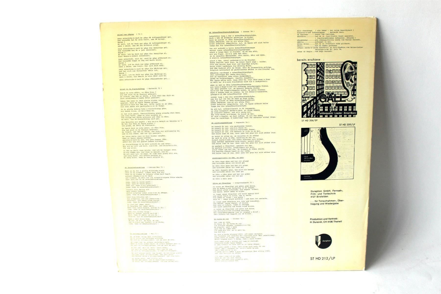 CDs: ÄRNSCHD / ERNST BORN: Chan Songs – D'occasion à Bern par kultiges 5