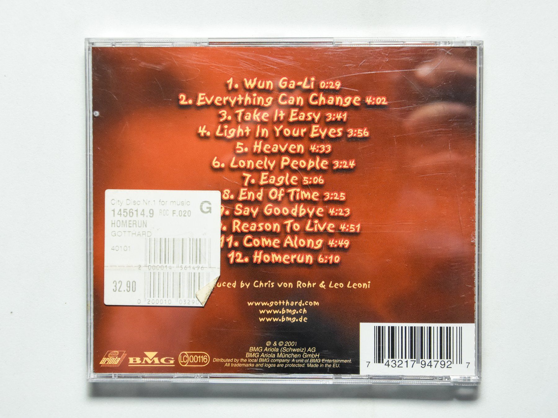 CD: Gotthard - Homerun – Usato da Belmont-sur-Yverdon venduto da ag97 2
