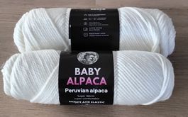Baby Alpaca Wolle ecrú NEU 2×100 g