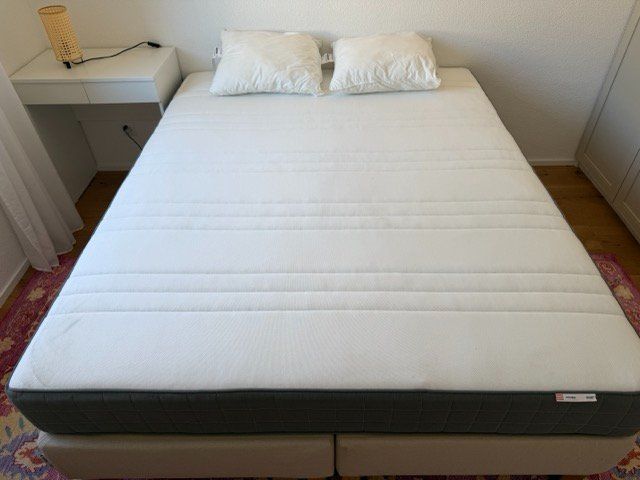 Ikea Betten: Ikea Boxspring Bett Matratze 160x200 cm – Gebraucht aus St. Gallen von pei_q9tb 1