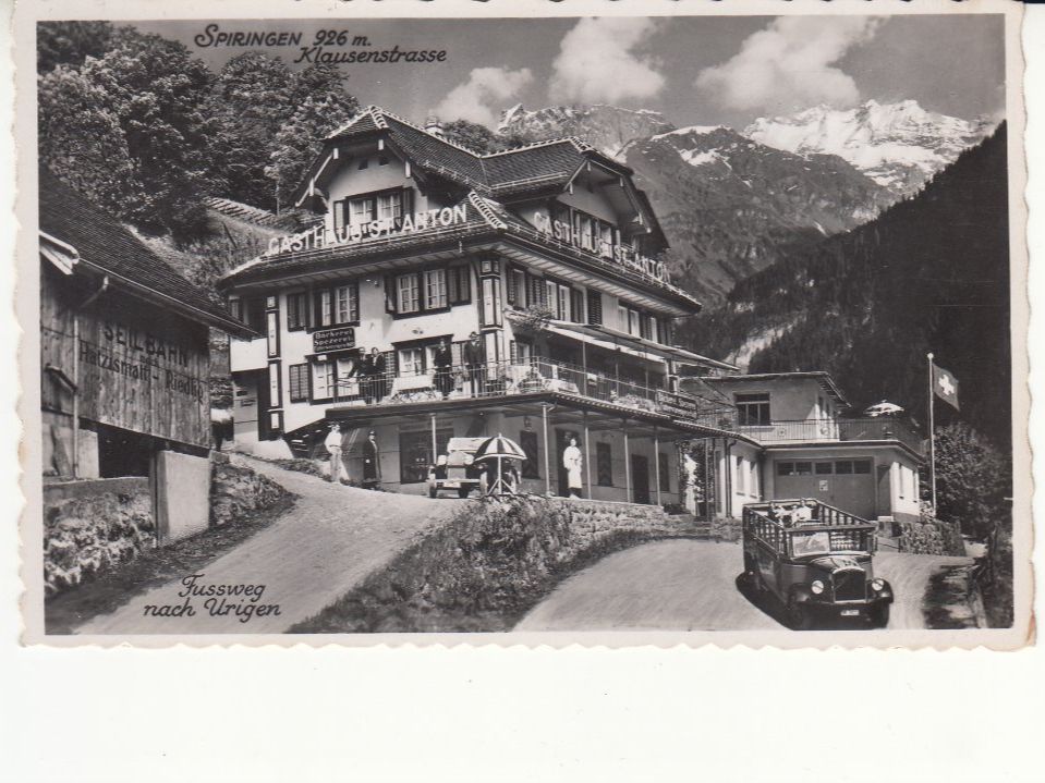 Cartoline postali: Spiringen St. Anton 1950 – Usato da Bürglen TG venduto da StampGraf