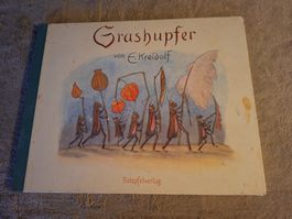 Altes, Vintage Bilderbuch Grashupfer von E. Kreidolf