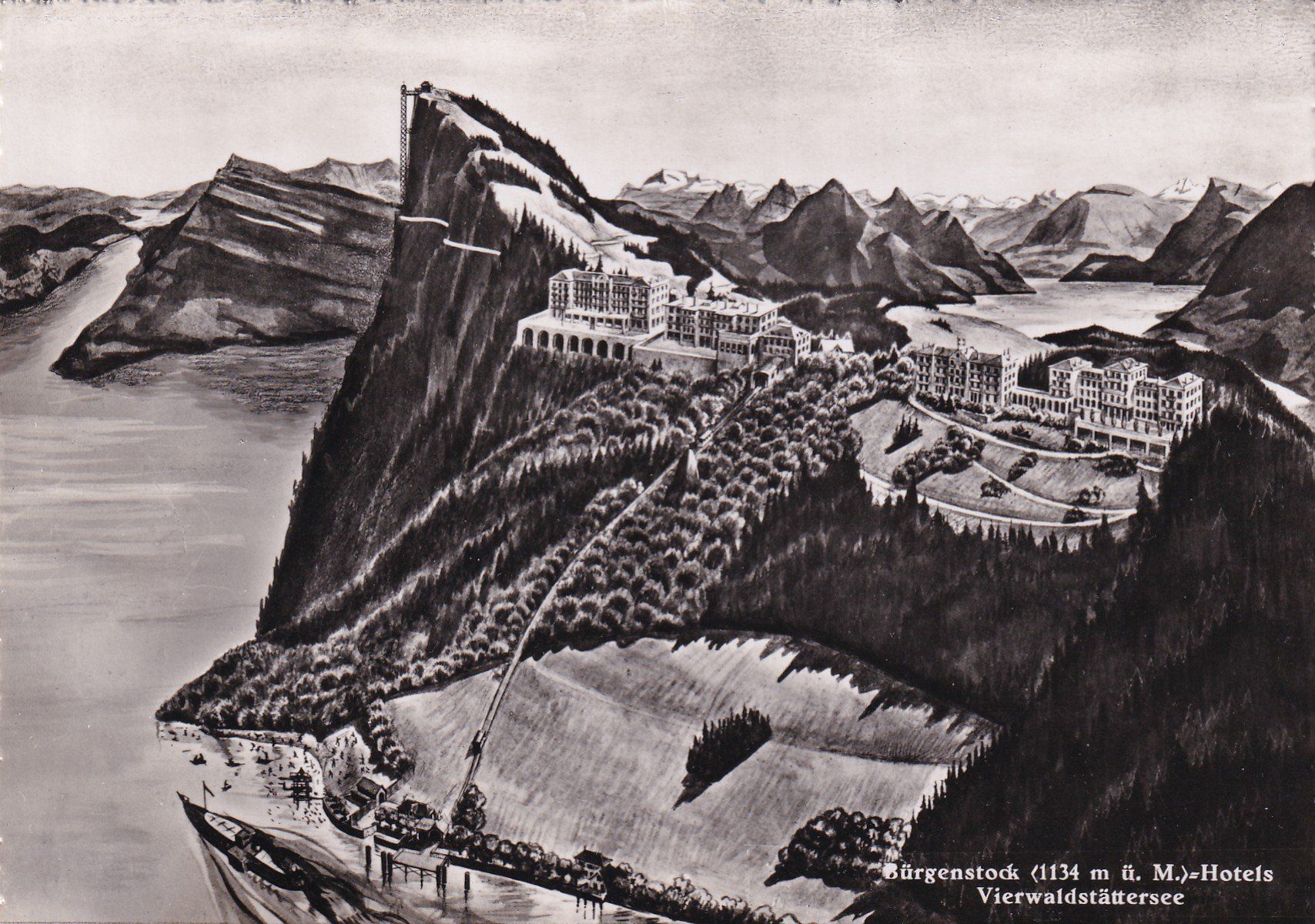 Cartoline postali: Bürgenstock Vierwaldstättersee – Usato da Cormoret venduto da Pascalll2001