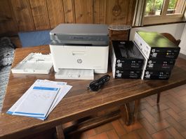 HP Color Laser MFP 178nw Drucker mit 5x Toner