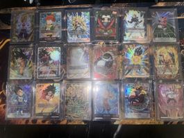Dragon Ball Super Cards Konvolut 18 Stk. perfekter Zustand