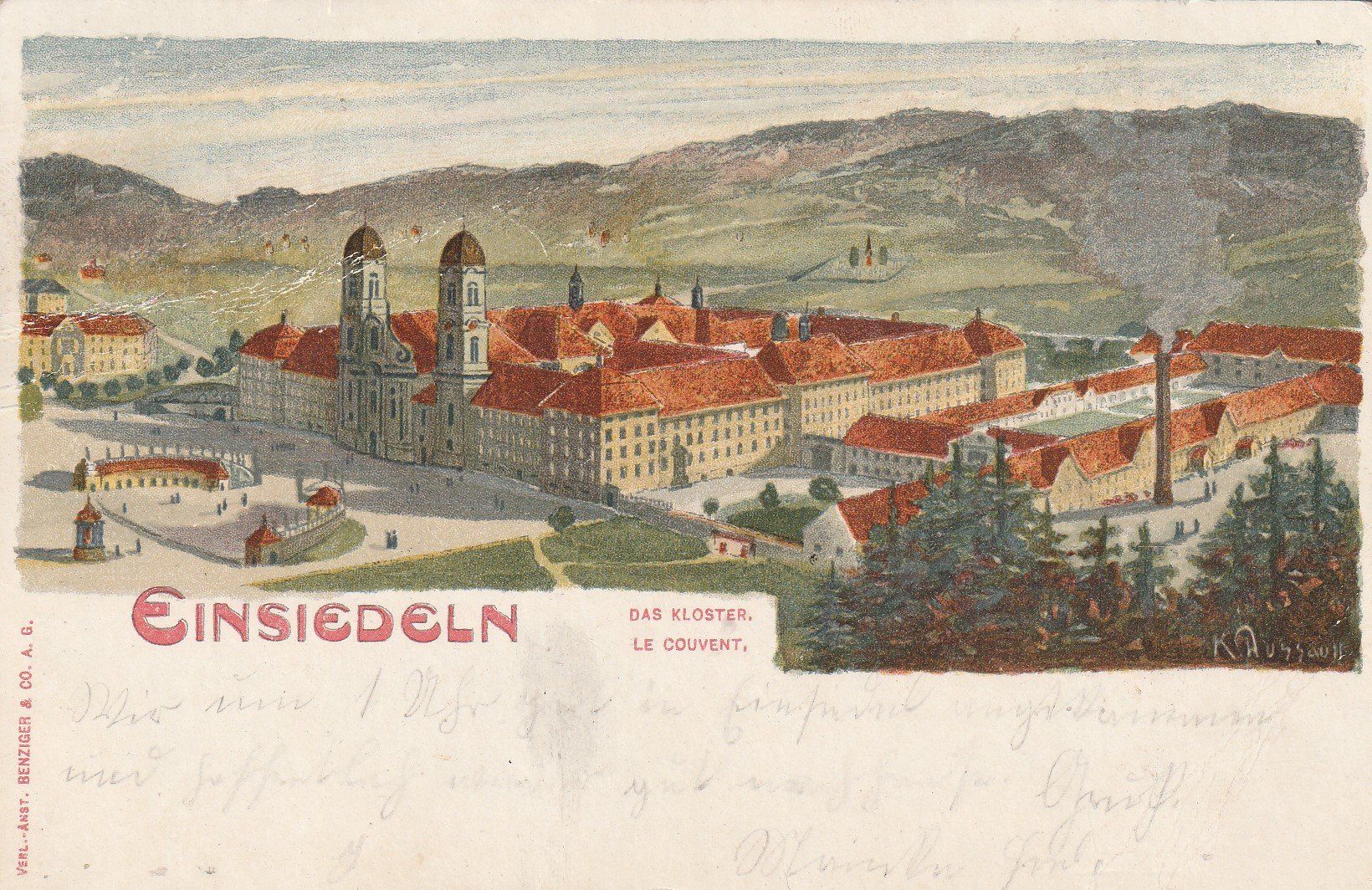 Cartes postales: Kt.Schwyz-Einsiedeln-  Litho 1904 – D'occasion à uttwil par Koehlerfred