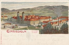 Kt.Schwyz-Einsiedeln-  Litho 1904