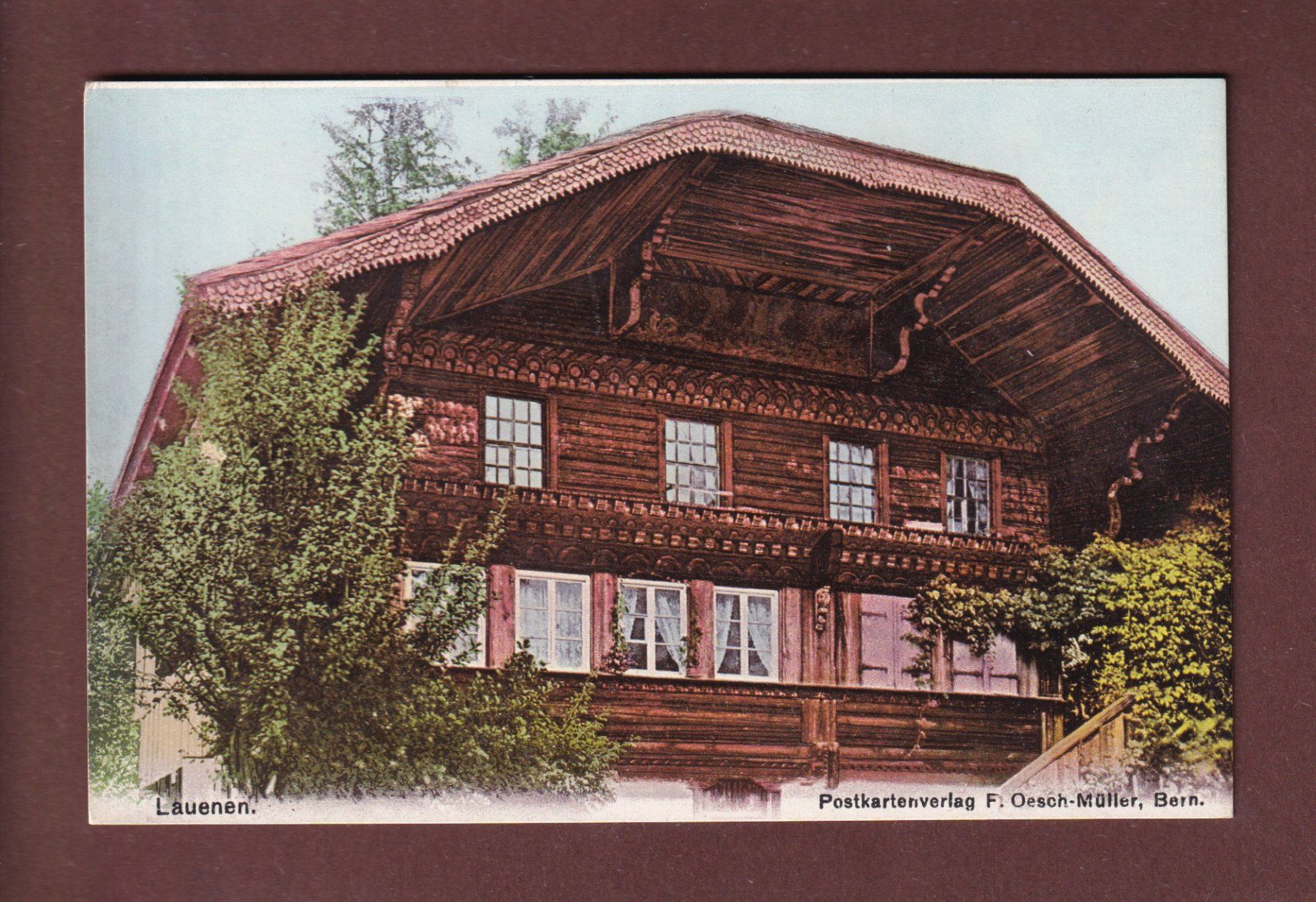 Cartoline postali: LAUENEN - Bauernhaus – Usato da Pully venduto da nicecards-shop