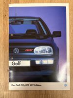 Volkswagen Golf GTI/GTI 16V Prospekt, Ausgabe Januar 1995