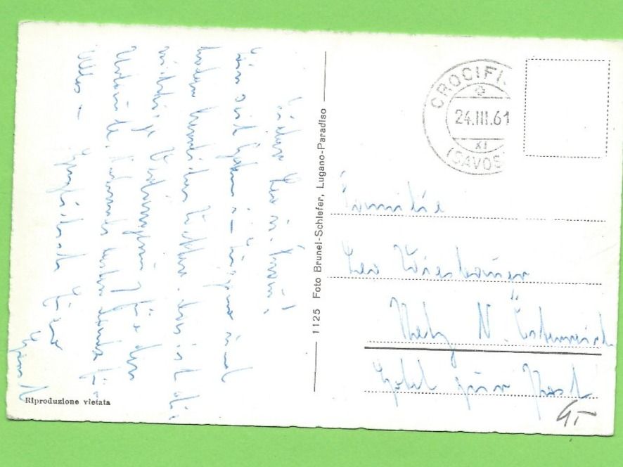Cartoline postali: Lugano – Usato da Zürich venduto da t24_de 1