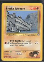 POKÉMON / Brock's Rhyhorn / Gym Heroes 2000 NM 🇺🇸 / 1Fr.!