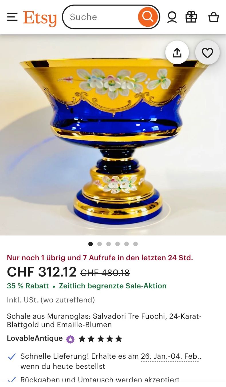 Murano Ciotole: Murano Schale – Usato da Zürich venduto da SecondhandZurich 3