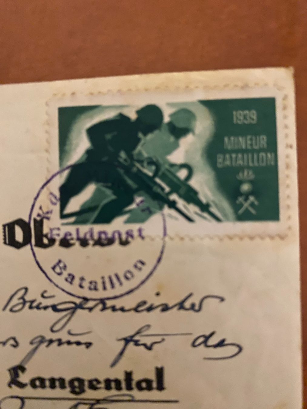 Alle Briefmarken: Schweizer Feldpost  1939 Minieur Bataillon gebraucht – Gebraucht aus matten b. interlaken von jfran17 1