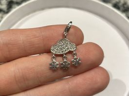 Thomas Sabo Charm Wolke mit Schneeflocken Silber ❄️ Top! 💎