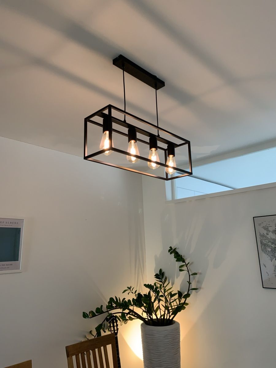Kronleuchter & Deckenlampen: Modern 4-bulb ceiling lamp, black metal frame – Neu (gemäss Beschreibung) aus Zürich von nin_my7f 2