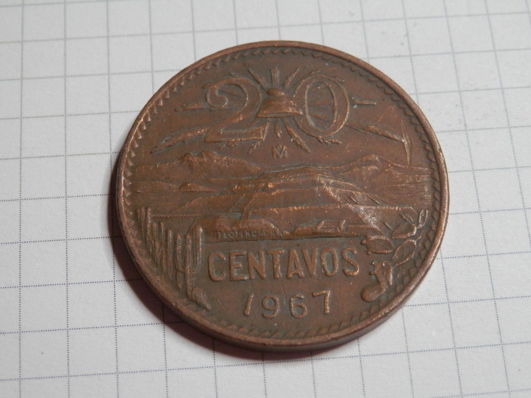 Tutti le monete: Mexiko 20 Centavos, 1967 – Usato da Weiach venduto da weiach81