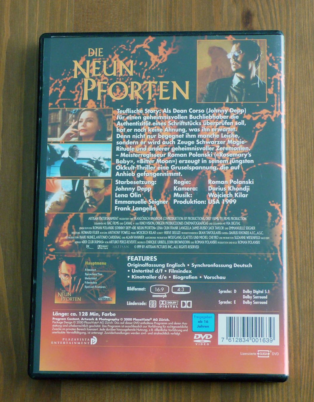 Alle DVDs: DIE NEUN PFORTEN - DVD – Gebraucht aus Bülach von Ckitzmueller 1