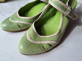 Vintage Schuhe  "Nice Dean " Gr.39,5  Leder hellgrün