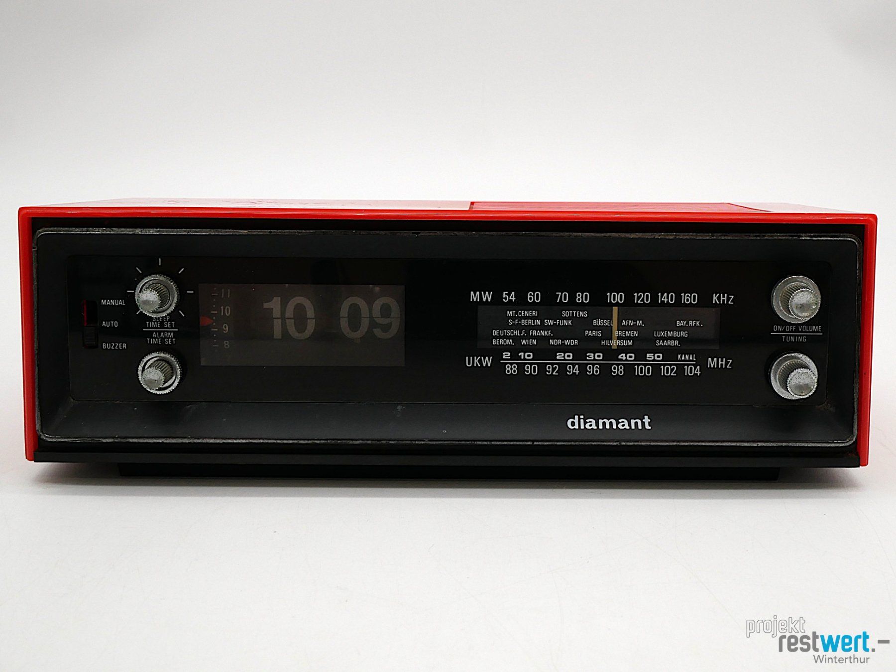 Sveglie: DIAMANT Vintage Radiowecker – Usato da Winterthur venduto da Restwert_Winterthur